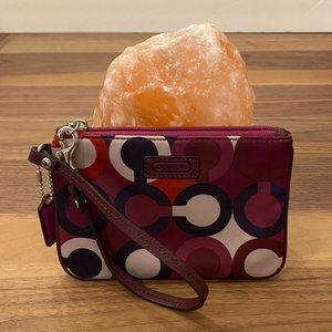 Coach Parker Op Art Print Wristlet